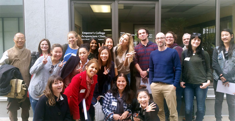 Dr. Kim with 18 of the 26 new incoming students Winter Quarter 2016.